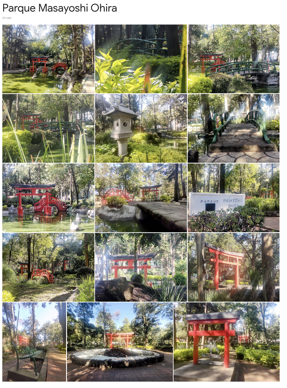  Imágenes registradas en la visita previa a la realización de la cápsula informativa