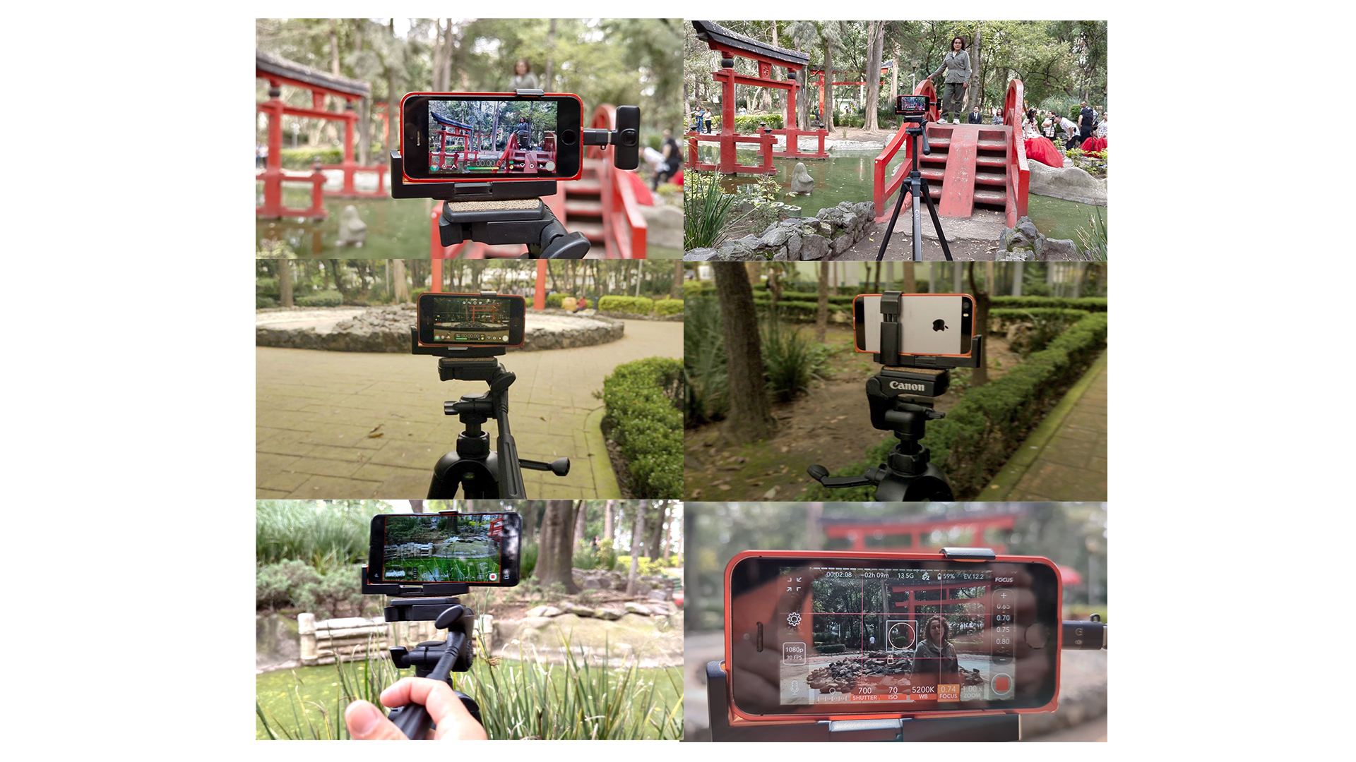 Imágenes del proceso de grabación de la cápsula informativa